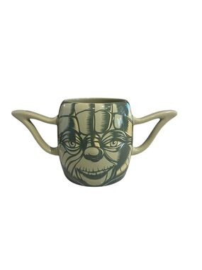 Disney Parks Star Wars Yoda 3D Large Face Handle Ears Ceramic Mug